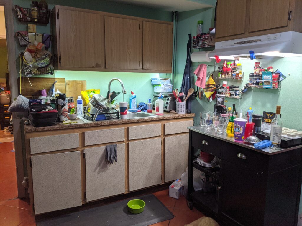 Messy kitchen